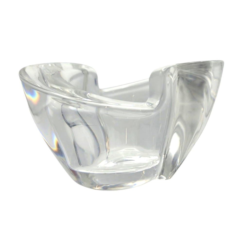 MCM Vintage 1960's Crystal Candle Holder Votive Tea Light